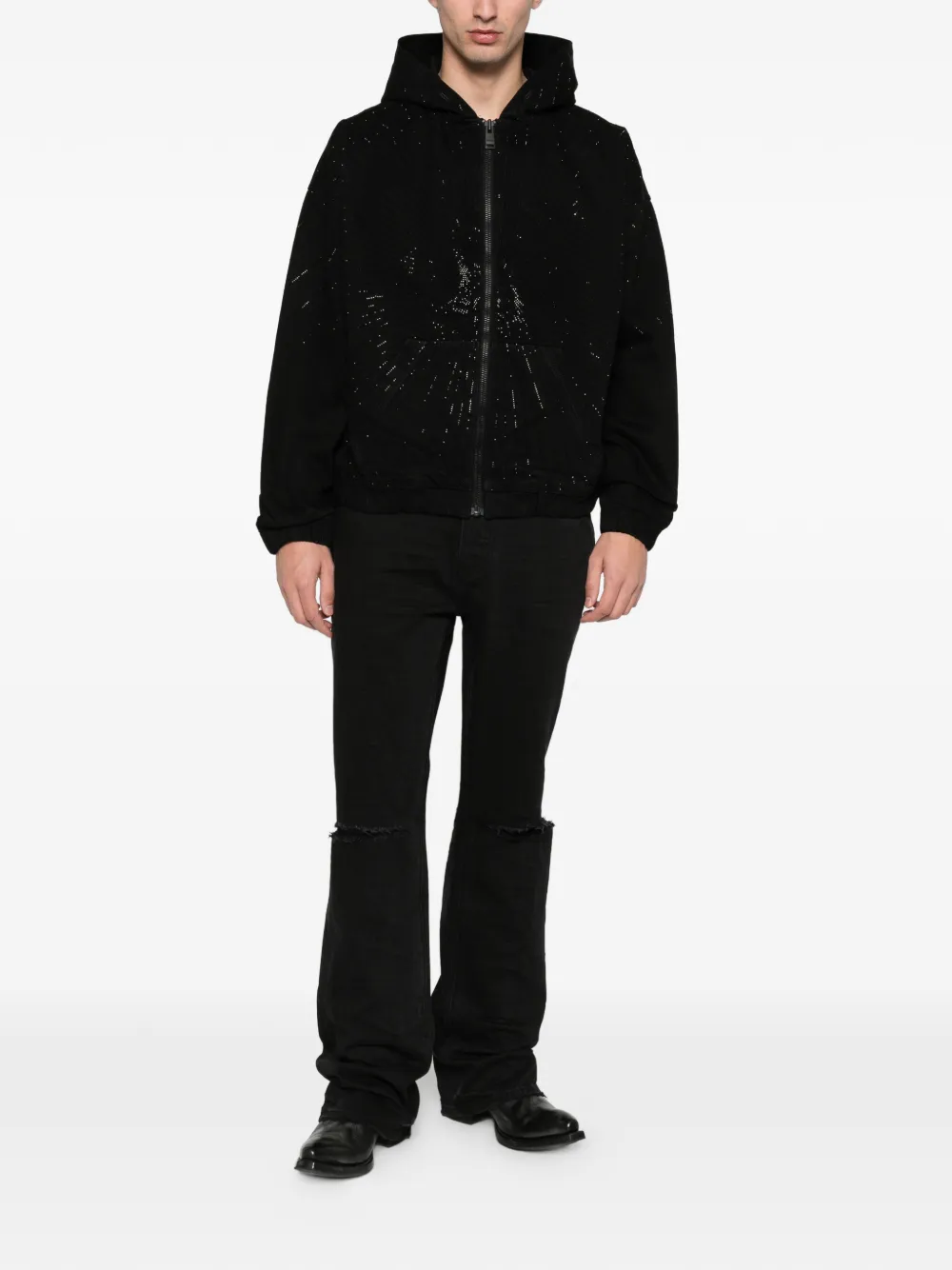 Purple Brand Radial Hotfix zip hooded jacket | Denim Jackets | Image 2