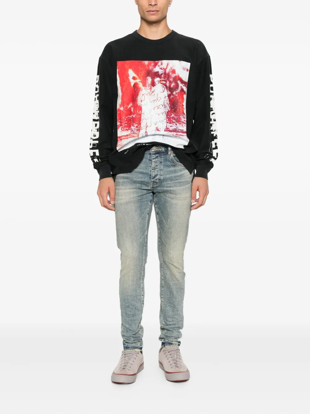 Purple Brand Sweater met lange mouwen - Zwart