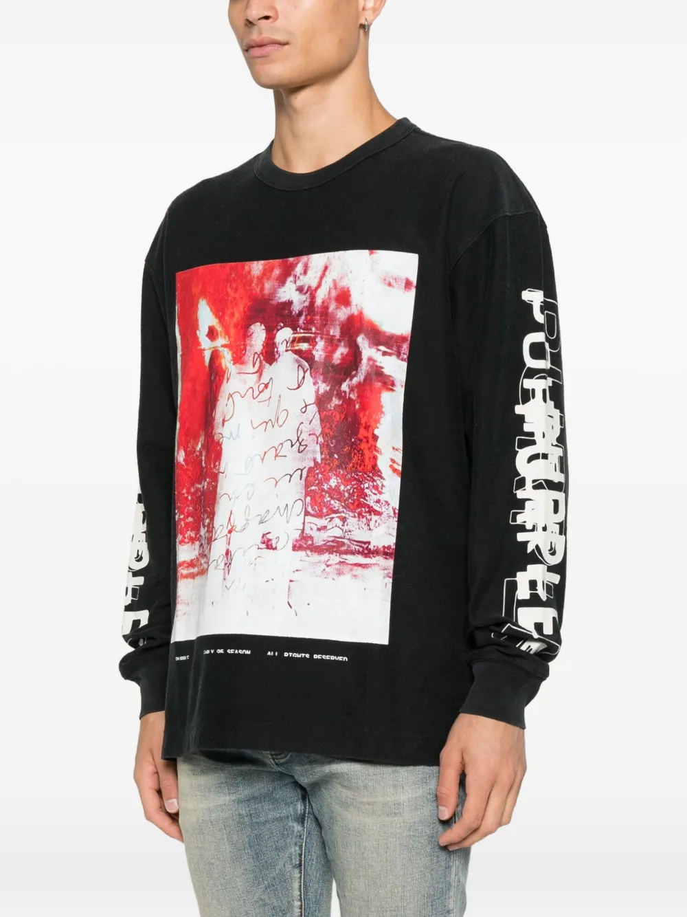 Purple Brand Sweater met lange mouwen Zwart