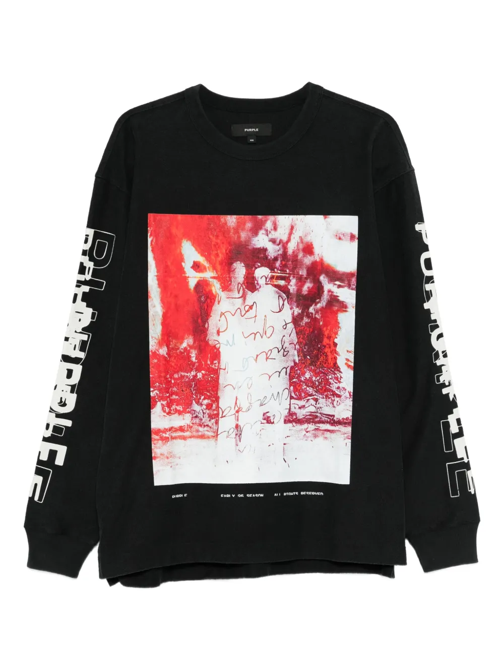 Purple Brand long-sleeve sweatshirt - Schwarz