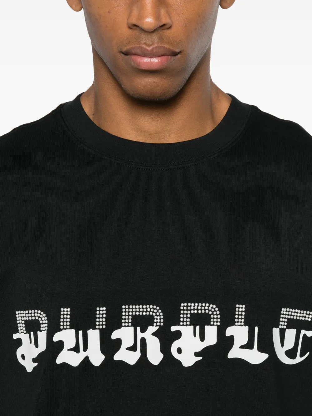 Purple Brand T-shirt met korte mouwen Zwart