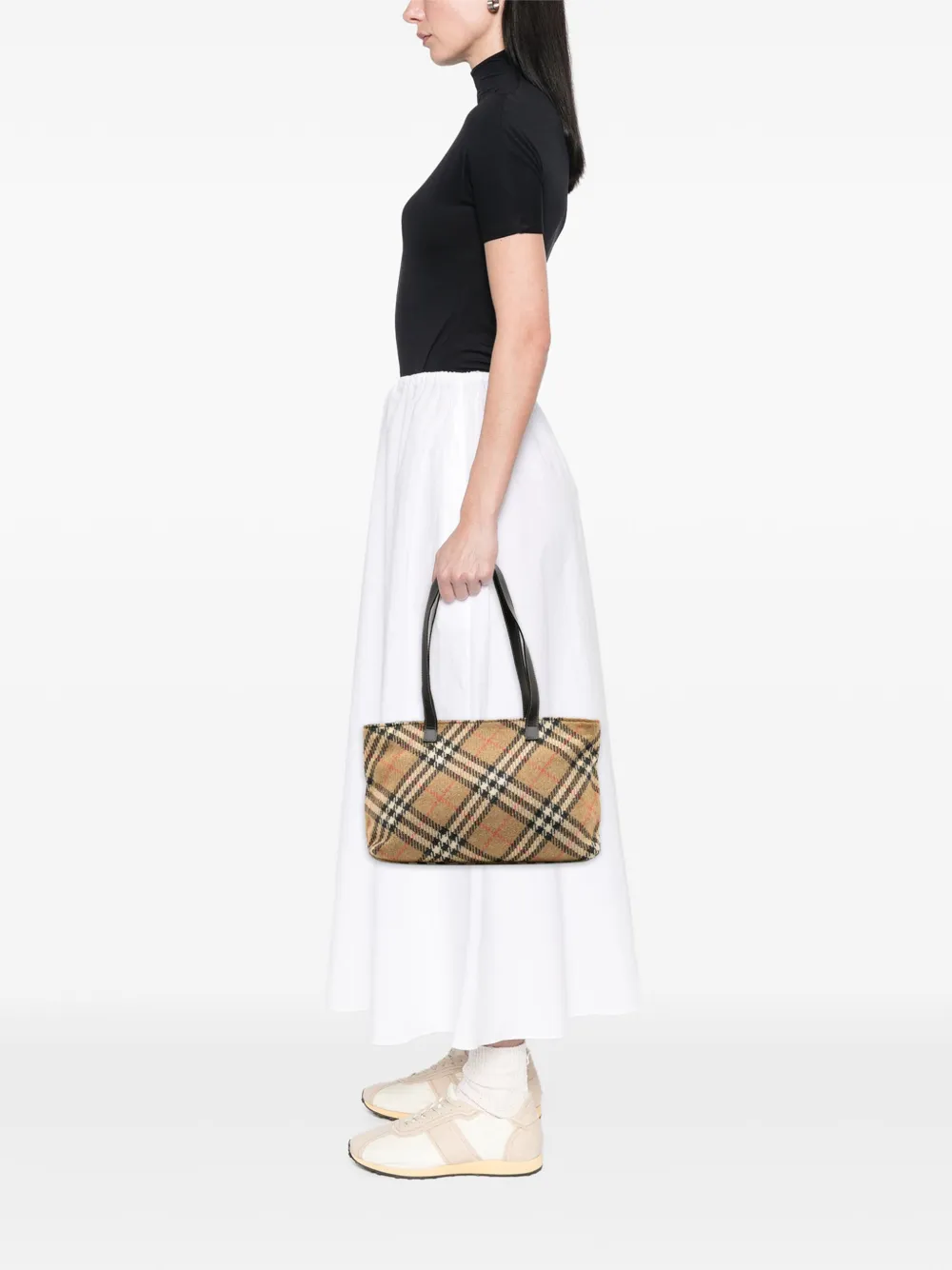 Burberry Pre-Owned 2000-2017 Supernova Check Wool tote bag | Pre-Owned | Image 2