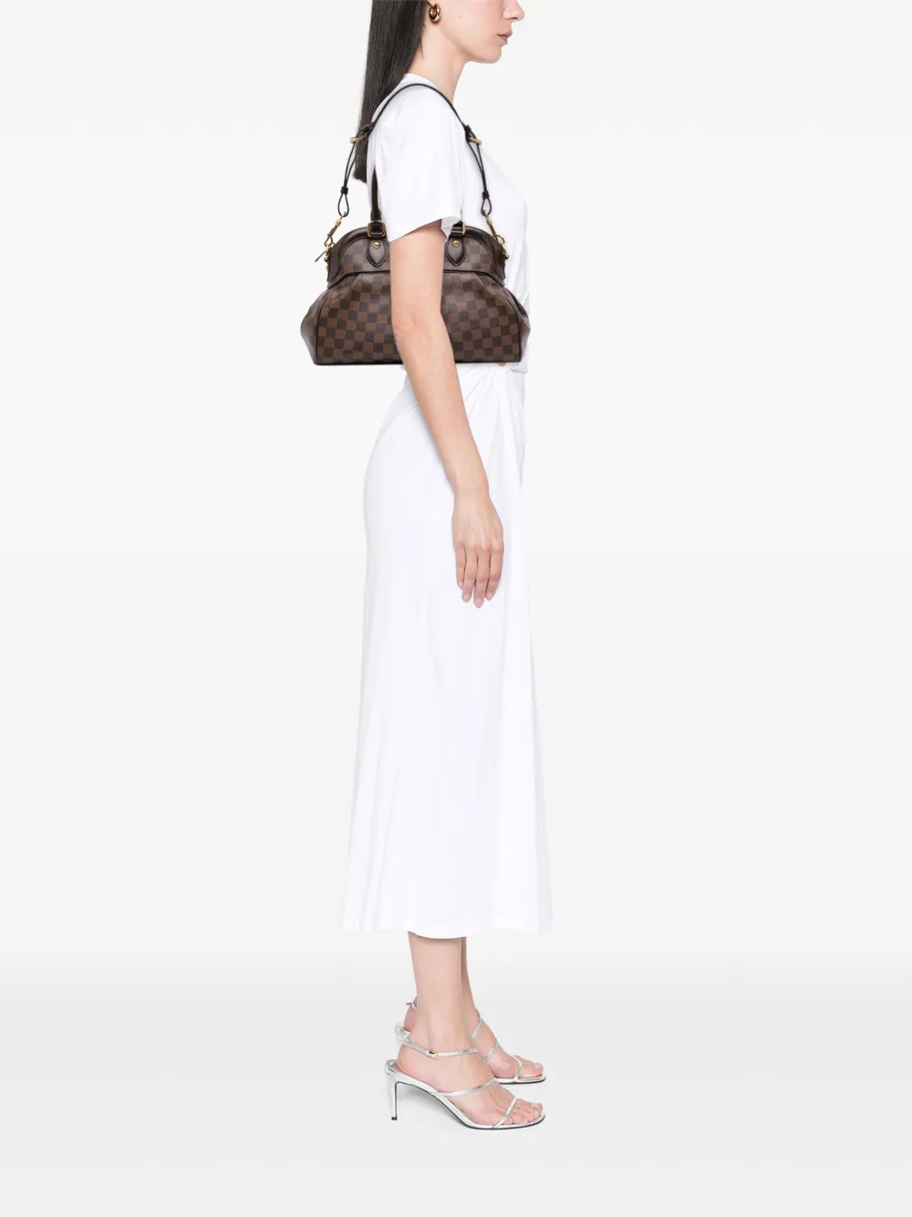 Louis Vuitton Pre-Owned 2012 Damier Ebene Trevi PM satchel | Pre-Owned | Image 2