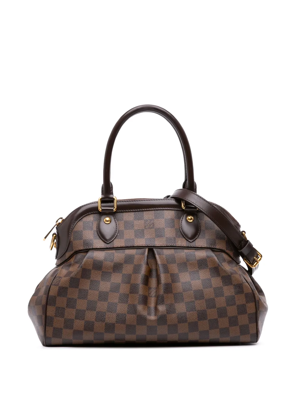 Louis Vuitton Pre-Owned 2012 Damier Ebene Trevi PM satchel | Brown | Image 1