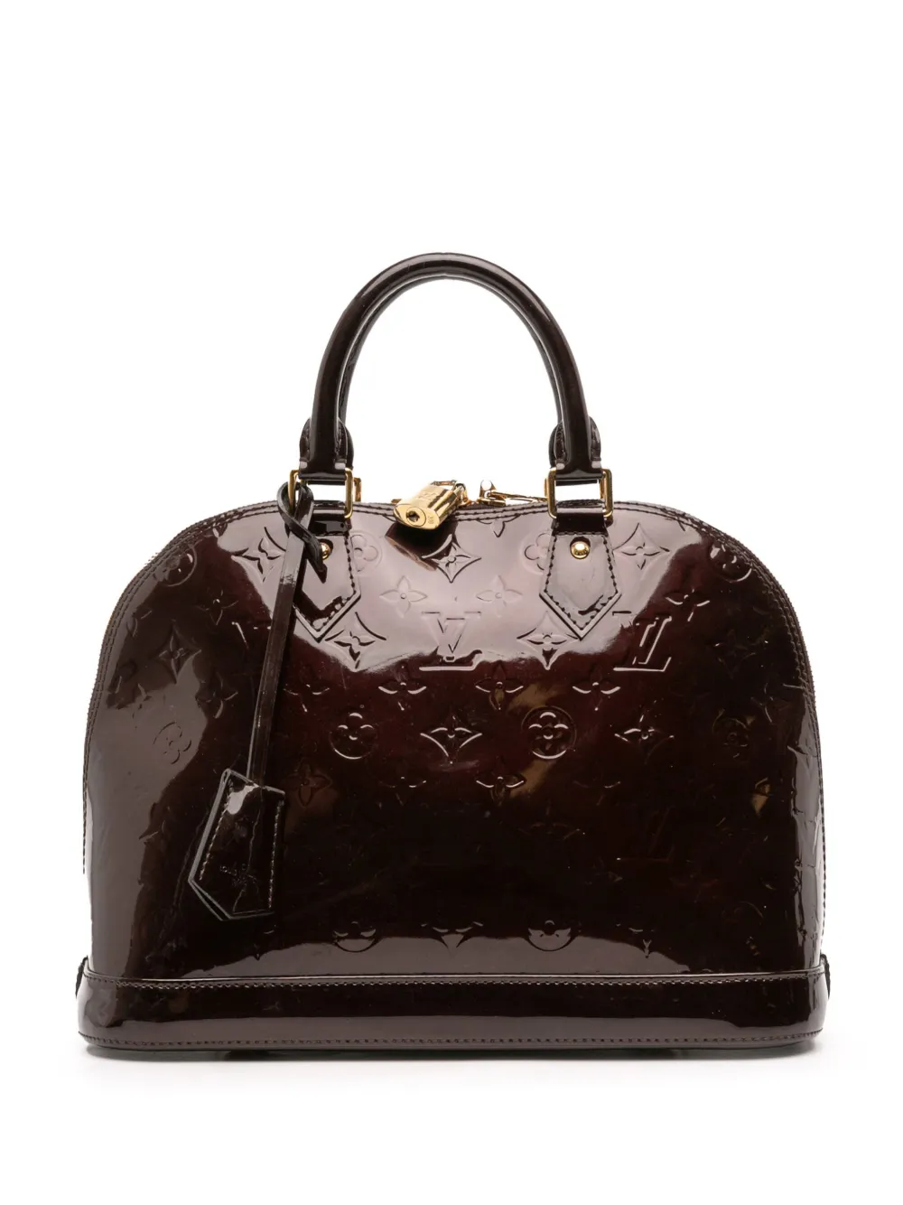 Louis Vuitton Pre-Owned 2013 モノグラム ヴェルニ アルマ PM ハンドバッグ - パープル Louis Vuitton Pre-Owned 2013 モノグラム ヴェルニ アルマ PM ハンドバッグ - パープル