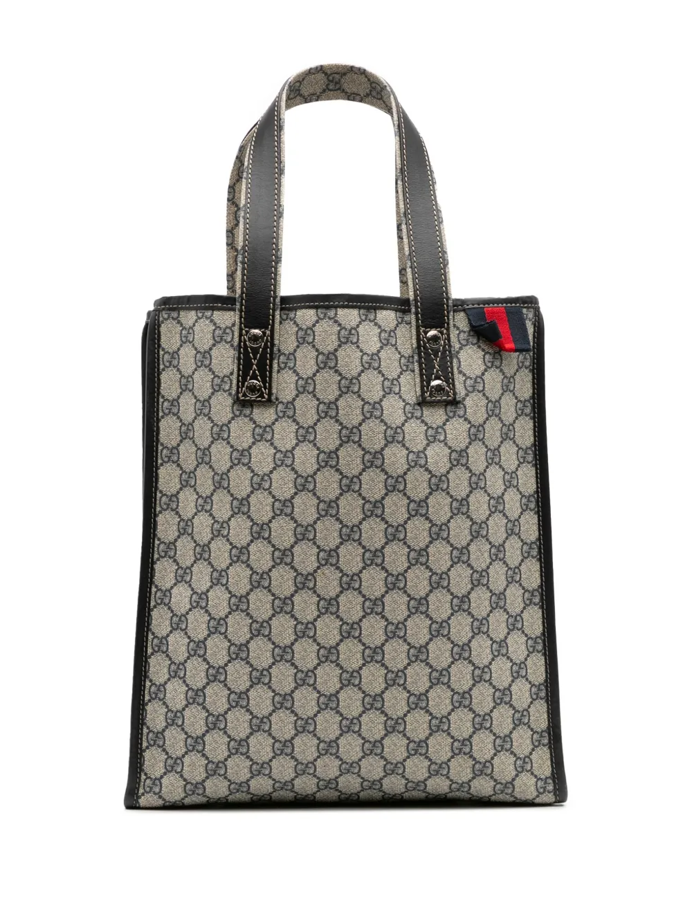 Gucci Pre-Owned 2016-2025 GG Supreme Web tote bag | Brown | Image 1