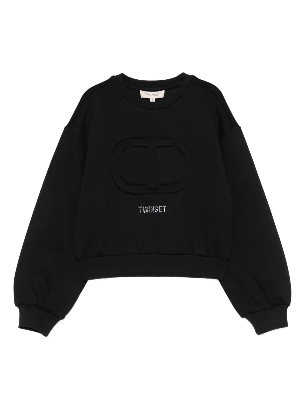 TWINSET Kids logo-embellished sweatshirt | Black | Image 1