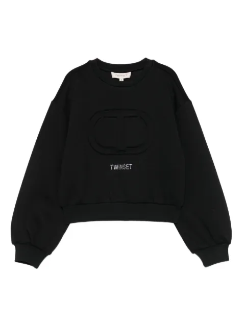 TWINSET Kids logo-embellished sweatshirt