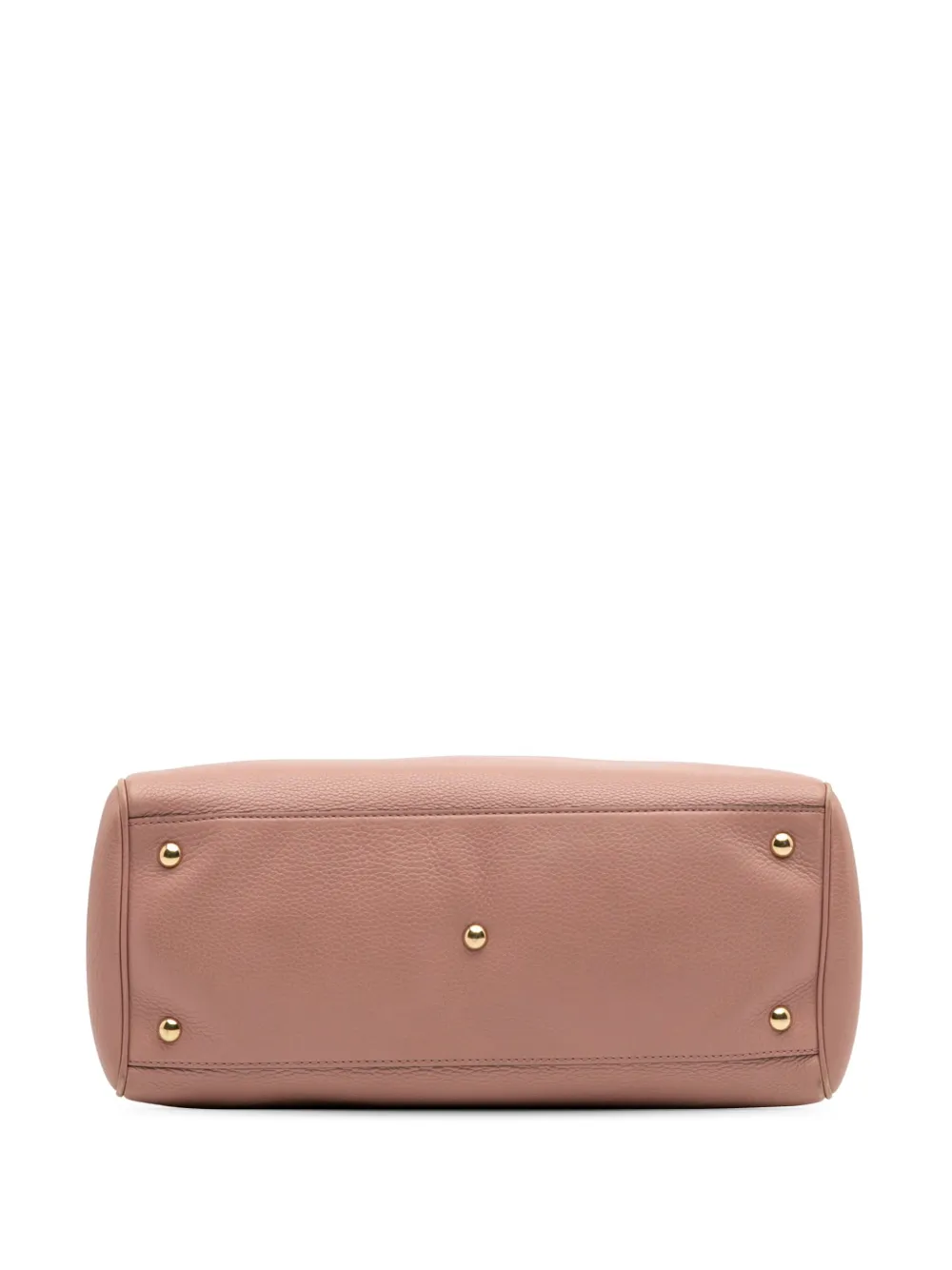 Pre-owned Gucci 2016-2025 Medium Calfskin Bamboo Shopper Satchel In Pink