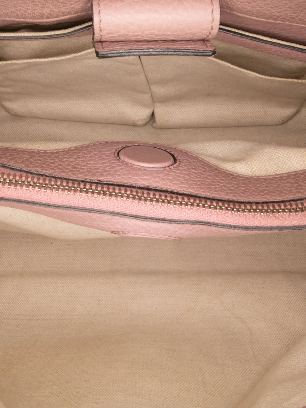 Pre-owned Gucci 2016-2025 Medium Calfskin Bamboo Shopper Satchel In Pink