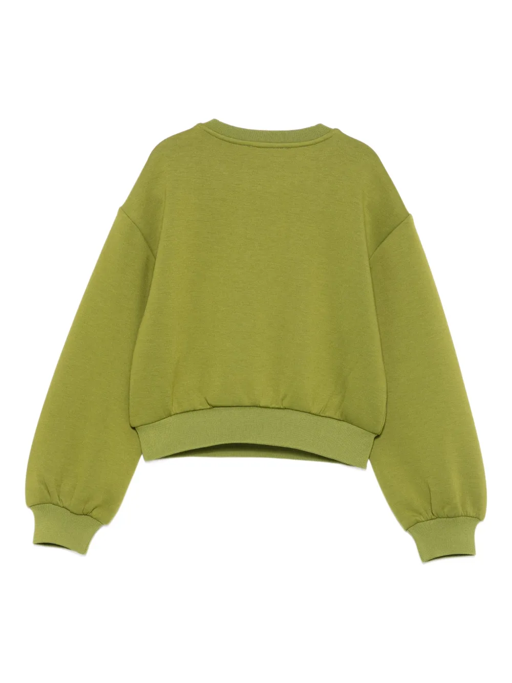 Twinset Logo-embossed Sweatshirt In Green