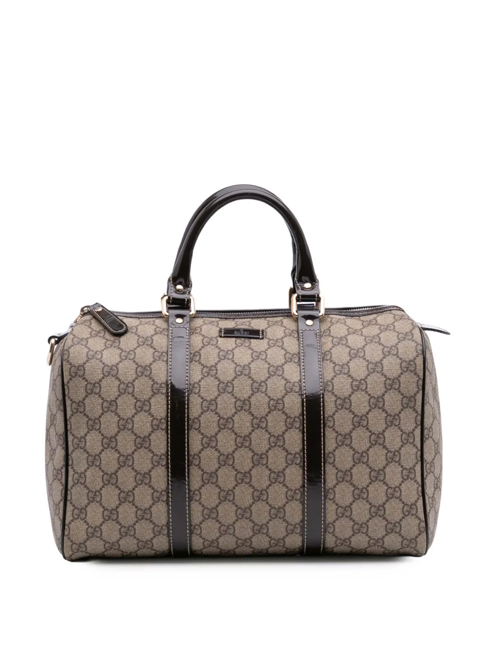 Gucci Pre-Owned 2016-2025 ミディアム GGスプリーム ジョイ ボストンバッグ - ブラウン Gucci Pre-Owned 2016-2025 ミディアム GGスプリーム ジョイ ボストンバッグ - ブラウン
