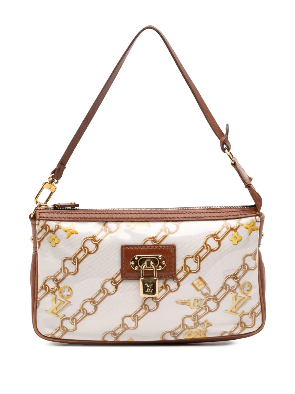 Louis Vuitton Pre-Owned 2006 モノグラム チャーム ポシェット アクセソワール ハンドバッグ - ホワイト Louis Vuitton Pre-Owned 2006 モノグラム チャーム ポシェット アクセソワール ハンドバッグ - ホワイト