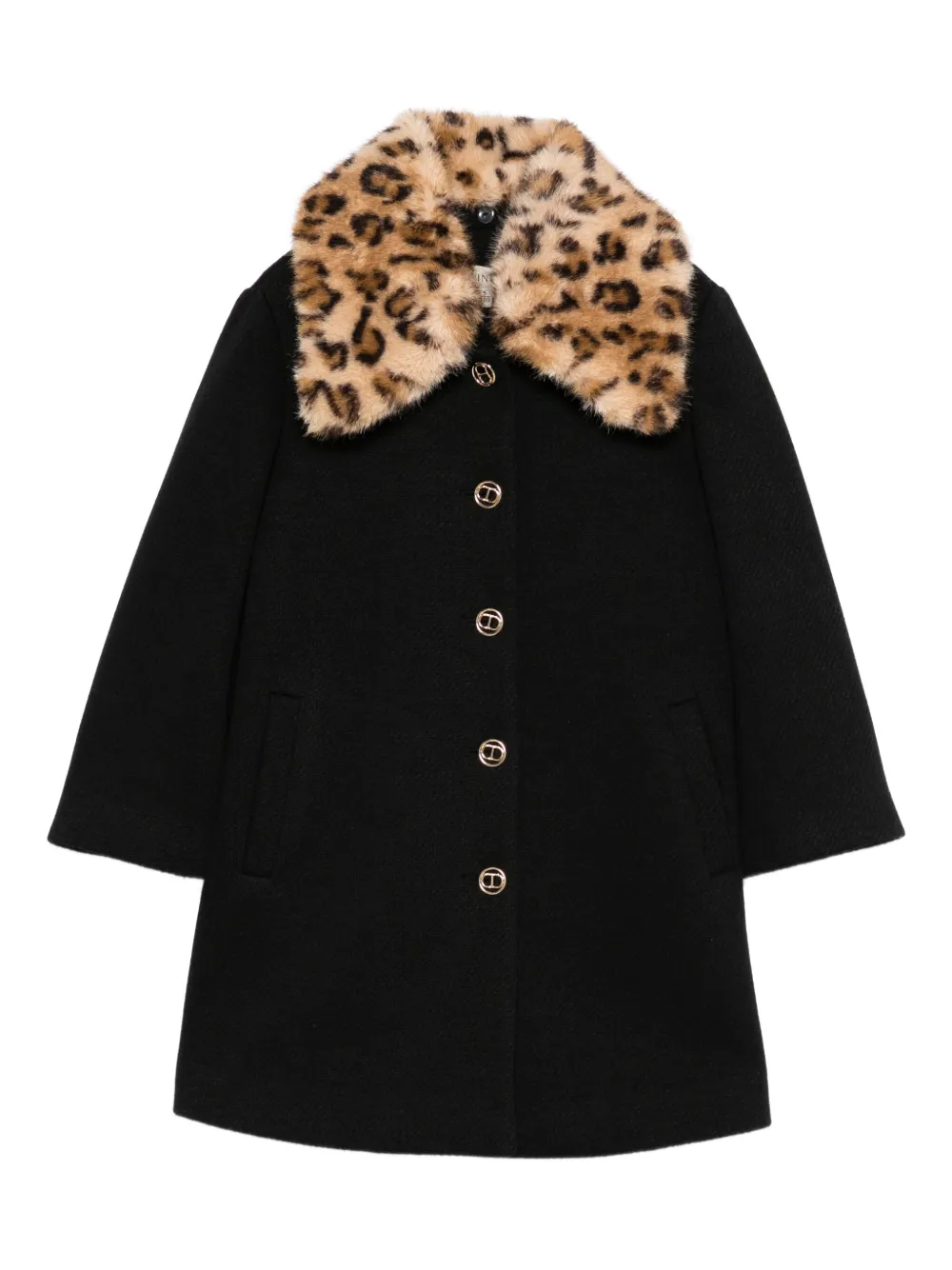 Twinset Twin-set Coats Black In Black