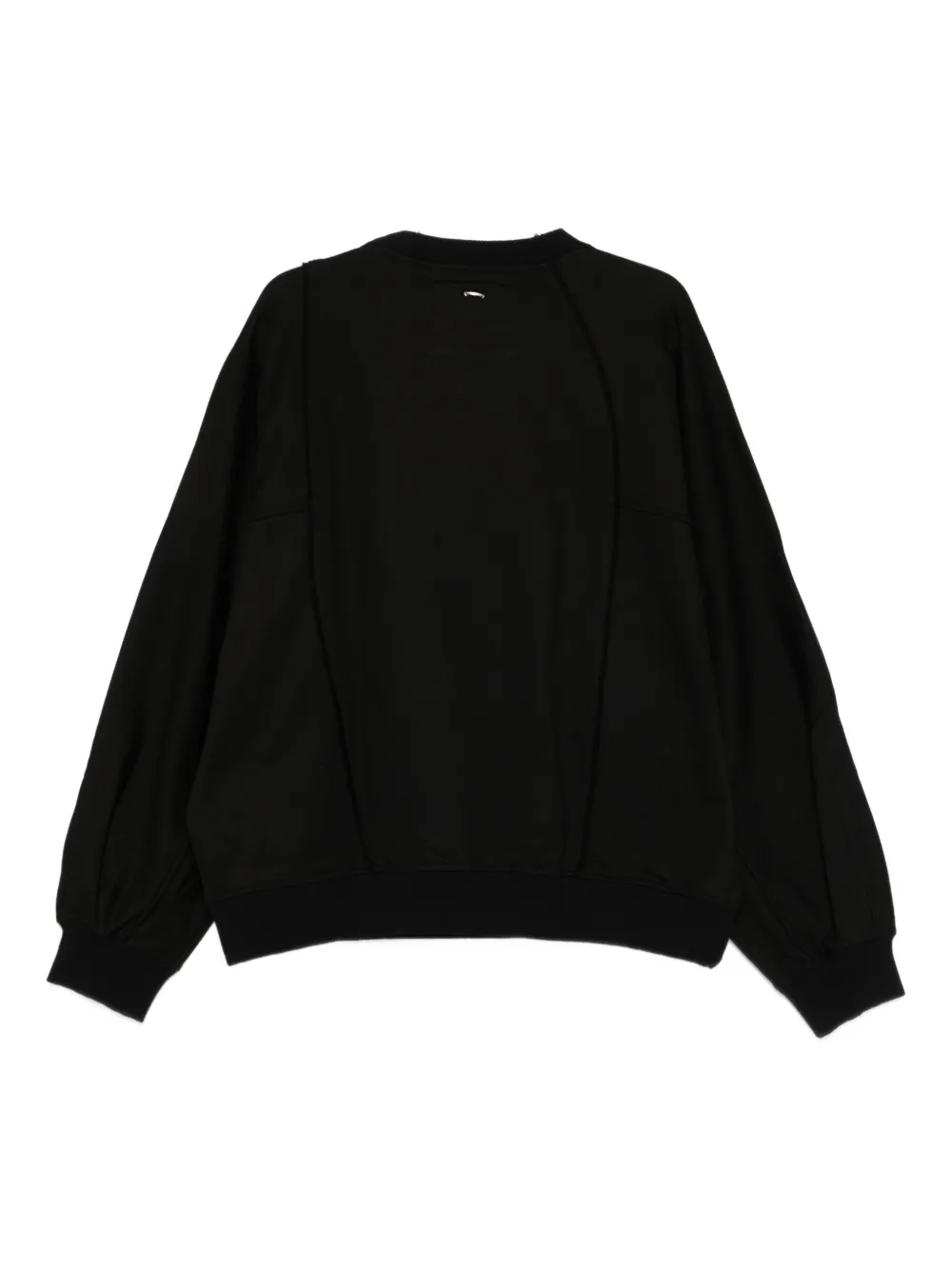 SONGZIO Sweater met dolman mouwen en uitgesneden details - Zwart