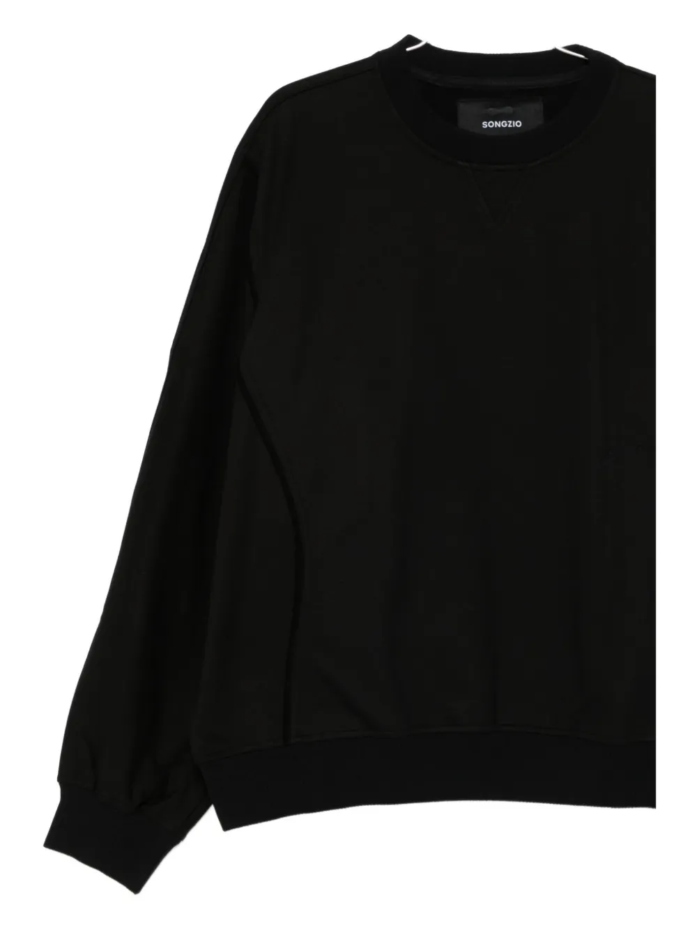 SONGZIO Sweater met dolman mouwen en uitgesneden details Zwart