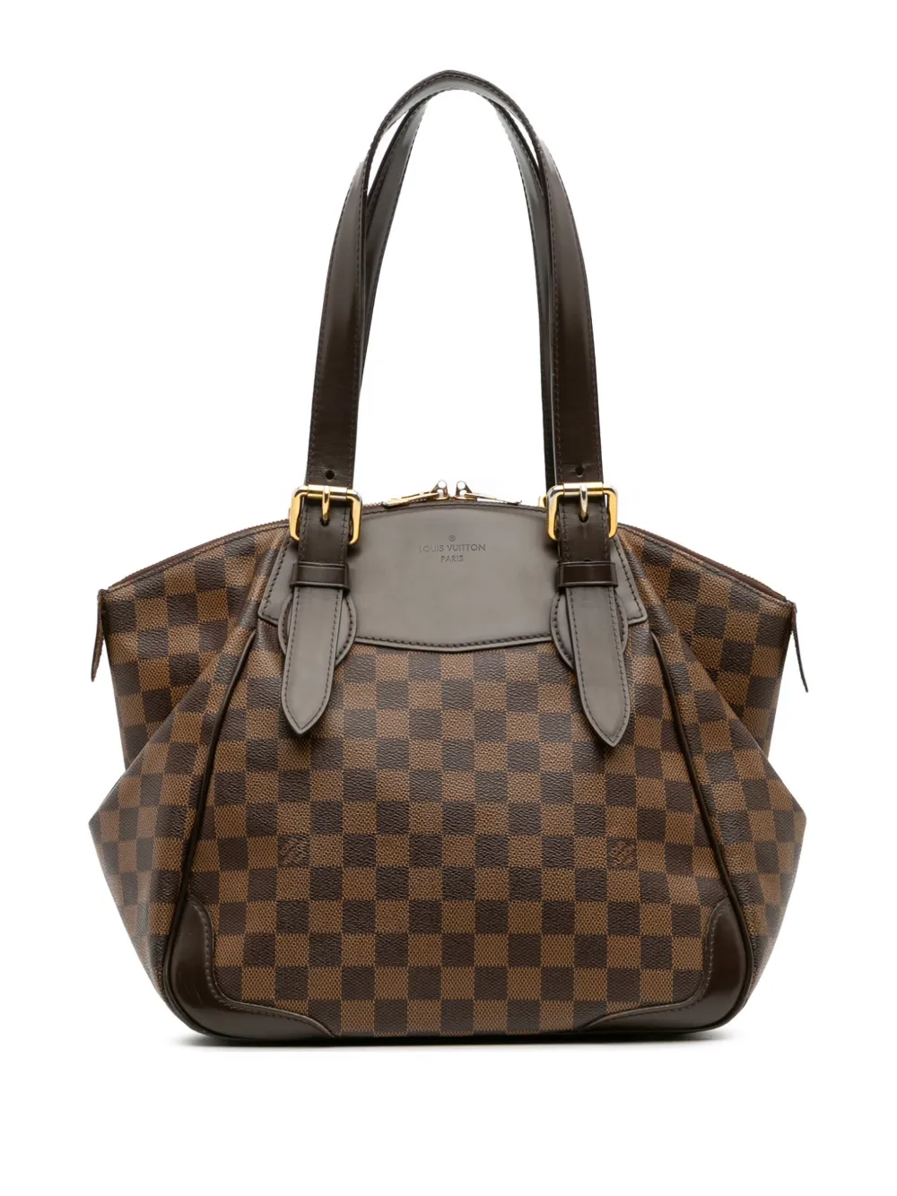 Louis Vuitton Pre-Owned 2010 ダミエ エベヌ ヴェローナ MM ショルダーバッグ - ブラウン Louis Vuitton Pre-Owned 2010 ダミエ エベヌ ヴェローナ MM ショルダーバッグ - ブラウン