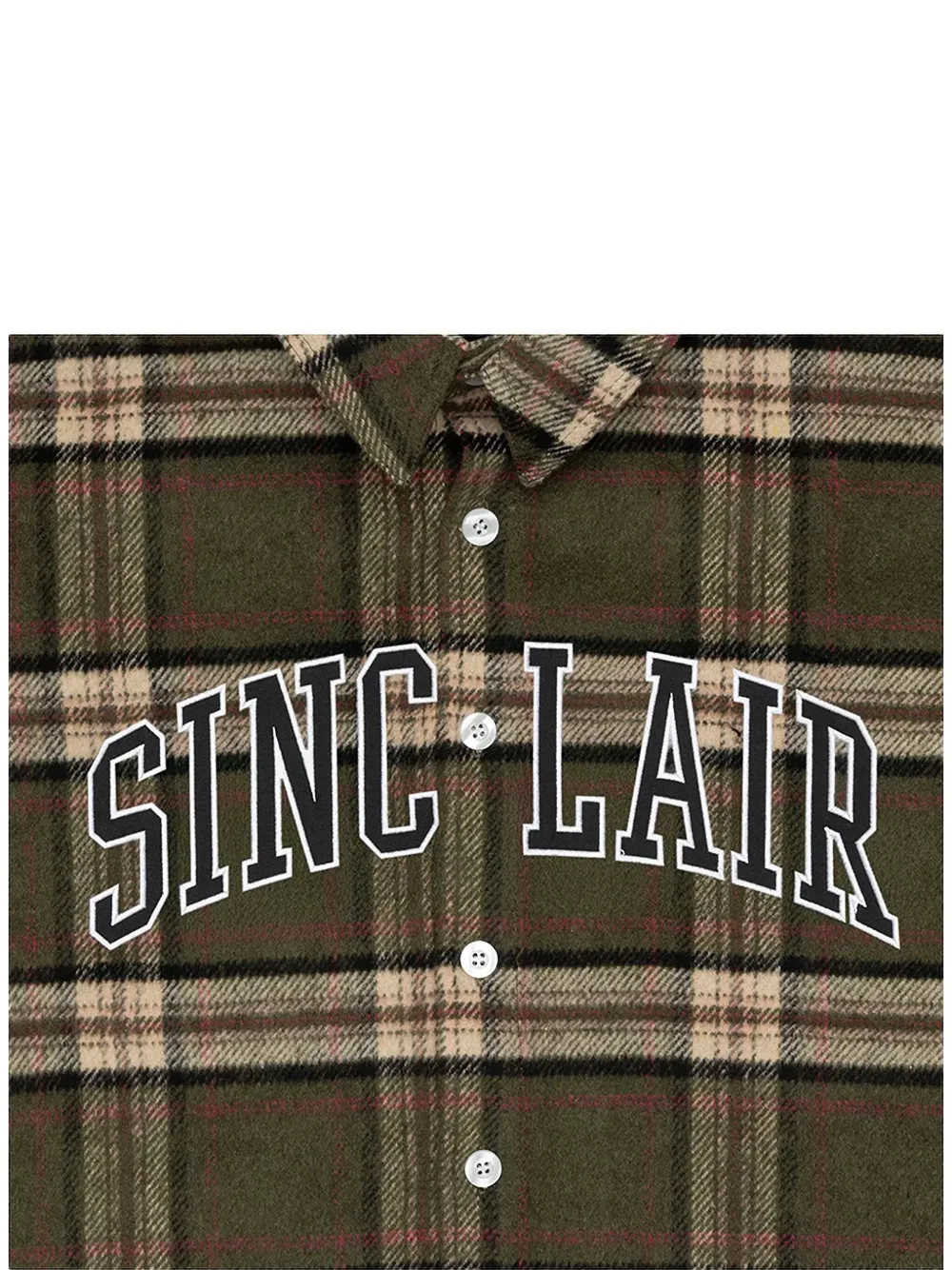 Sinclair Tackle Twill LS Flannel shirt - Groen