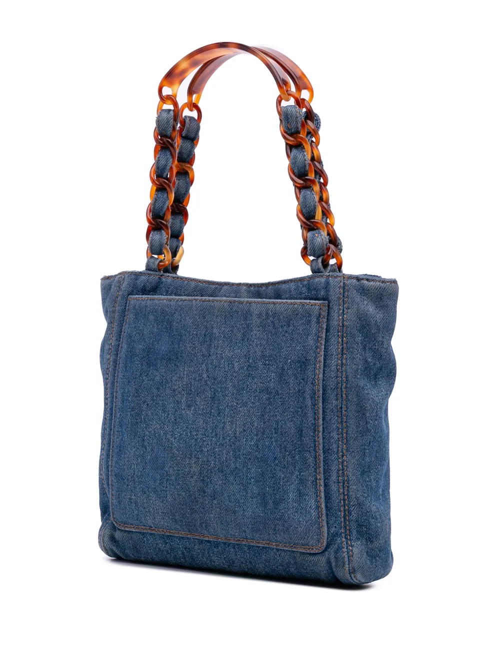 シャネル　デニム　ヴィンテージ Chanel * 1997-1999 Blue Denim Small Classic Double Flap Shoulder