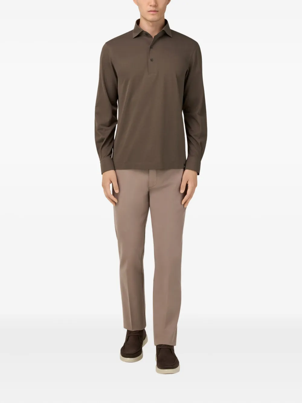 Boggi Milano long-sleeved polo shirt | Image 2