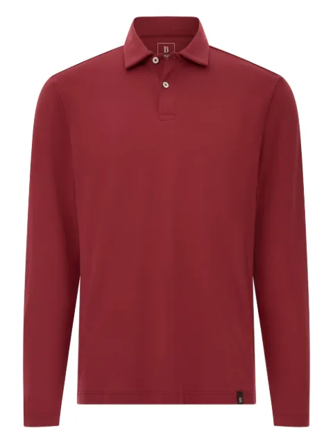 Boggi Milano long-sleeved button-fastening polo shirt
