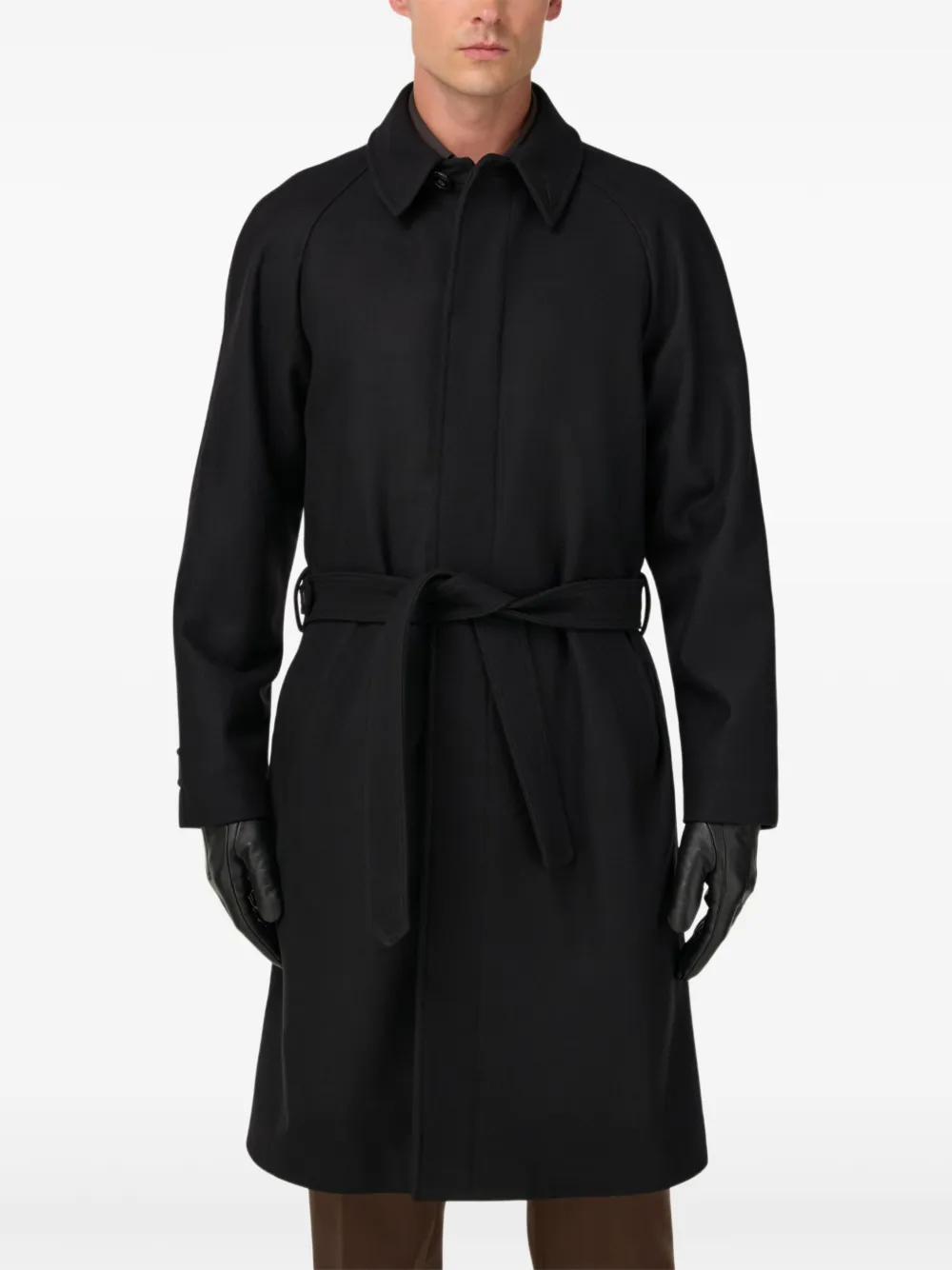 Boggi Milano Jas met ceintuur Zwart