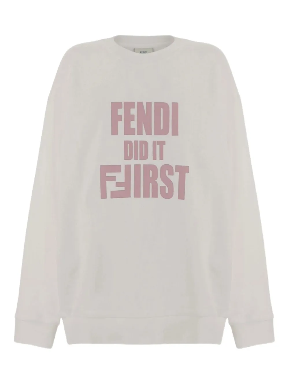 Fendi Kids slogan-print sweatshirt - Bianco