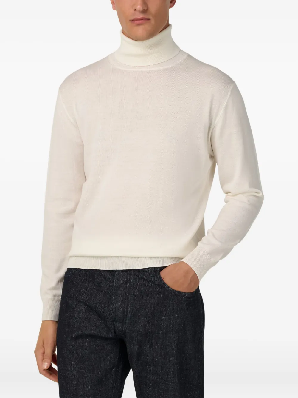 Boggi Milano Wollen coltrui Wit