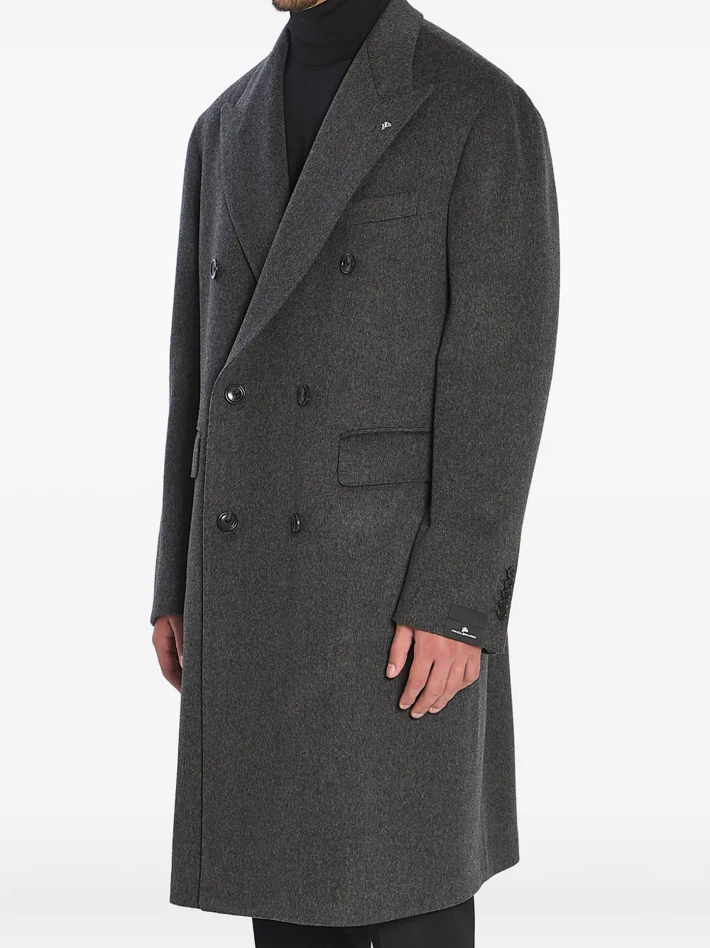 Tagliatore Pino Lerario Double-breasted Coat In Gray
