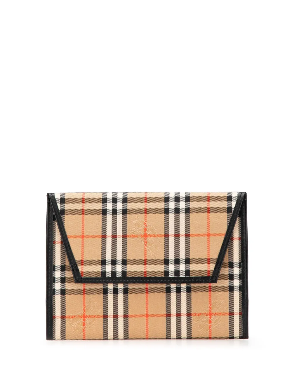 Burberry Pre-Owned 2000-2017 Haymarket Check Canvas Notebook Cover | Brown | Image 1