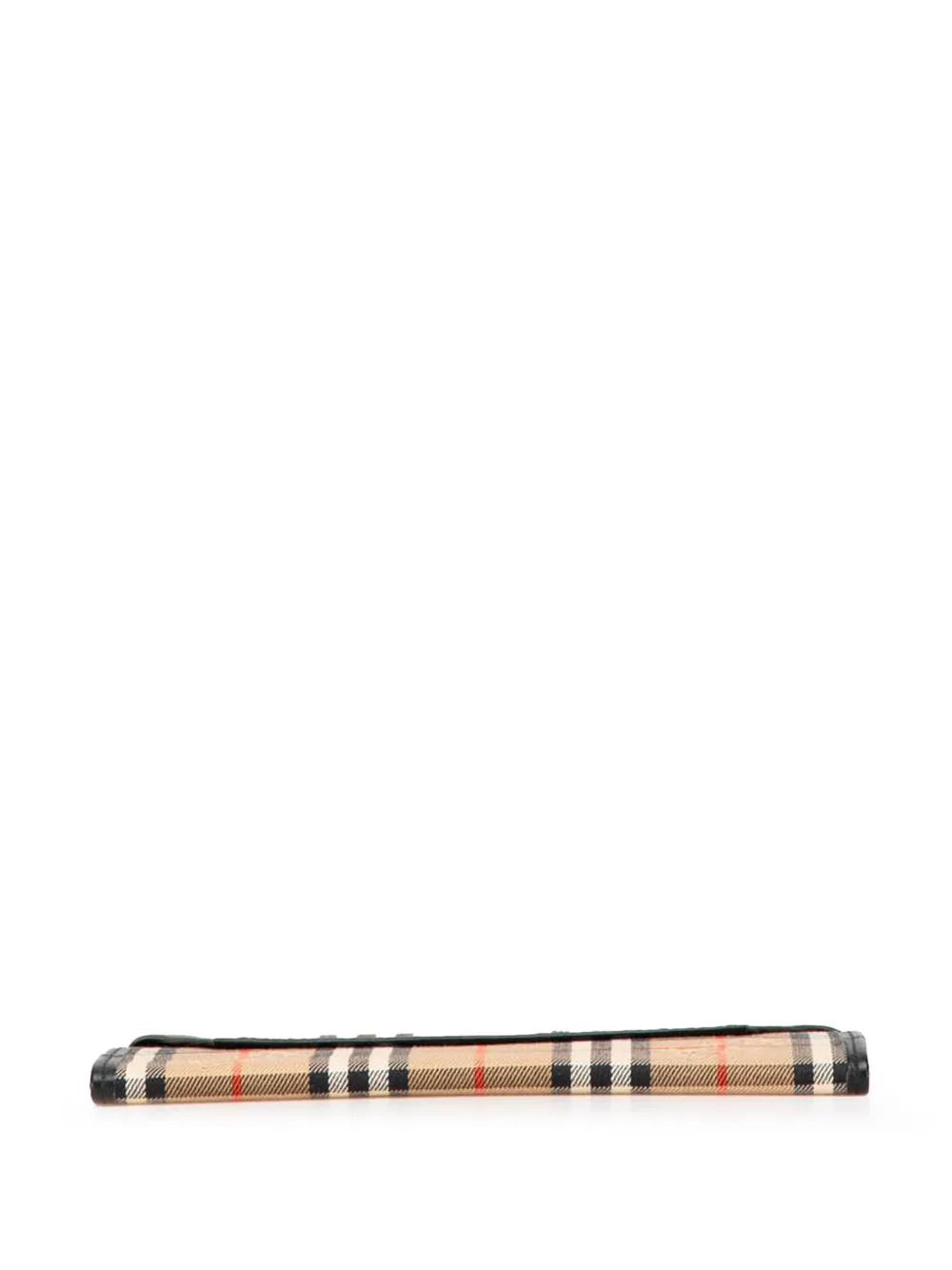 Pre-owned Burberry 2000-2017 Haymarket Check Canvas Notebook Cover In Brown