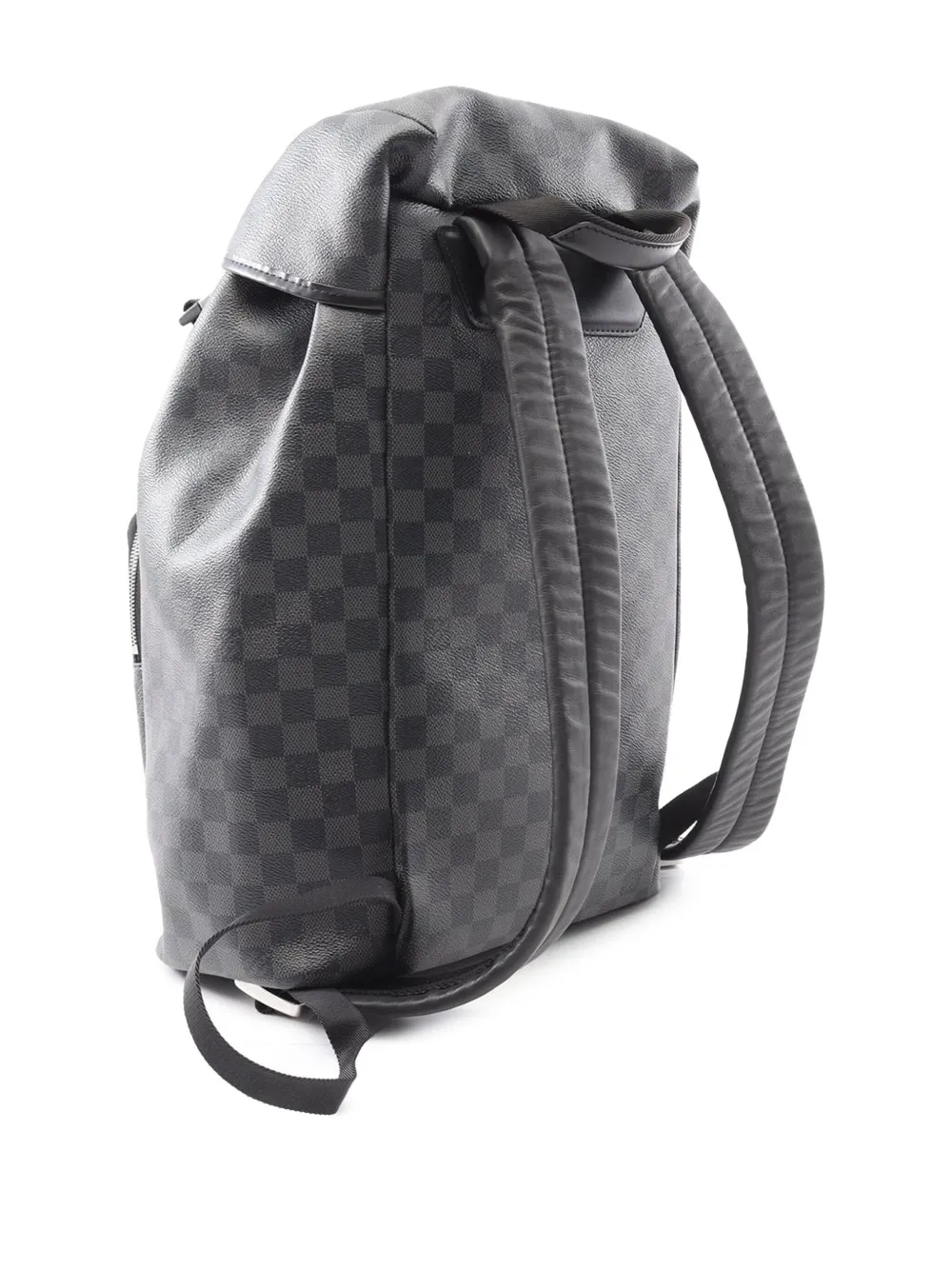 Pre-owned Louis Vuitton 2018 Damier Graphite Zack Backpack In Black