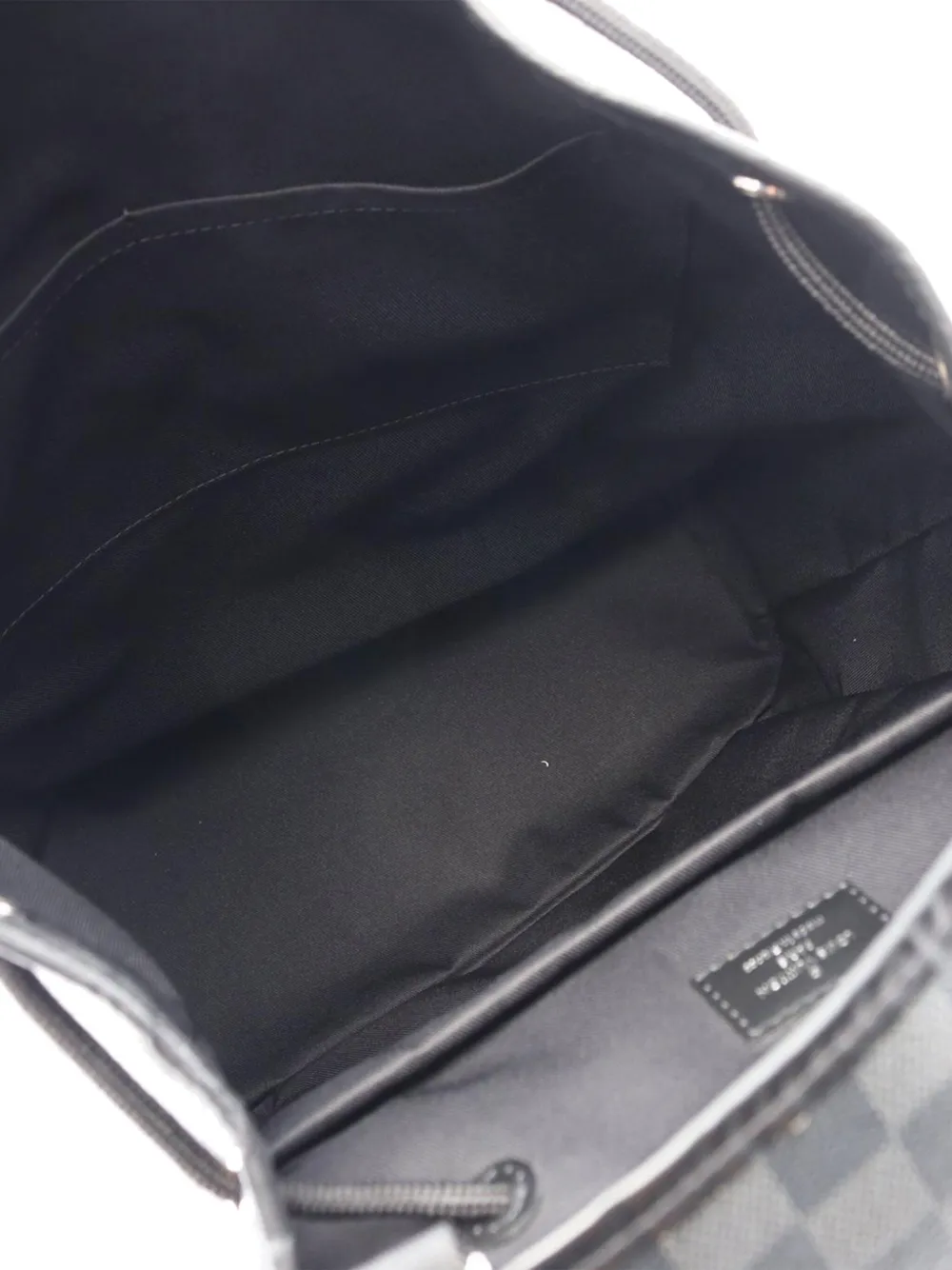 Pre-owned Louis Vuitton 2018 Damier Graphite Zack Backpack In Black