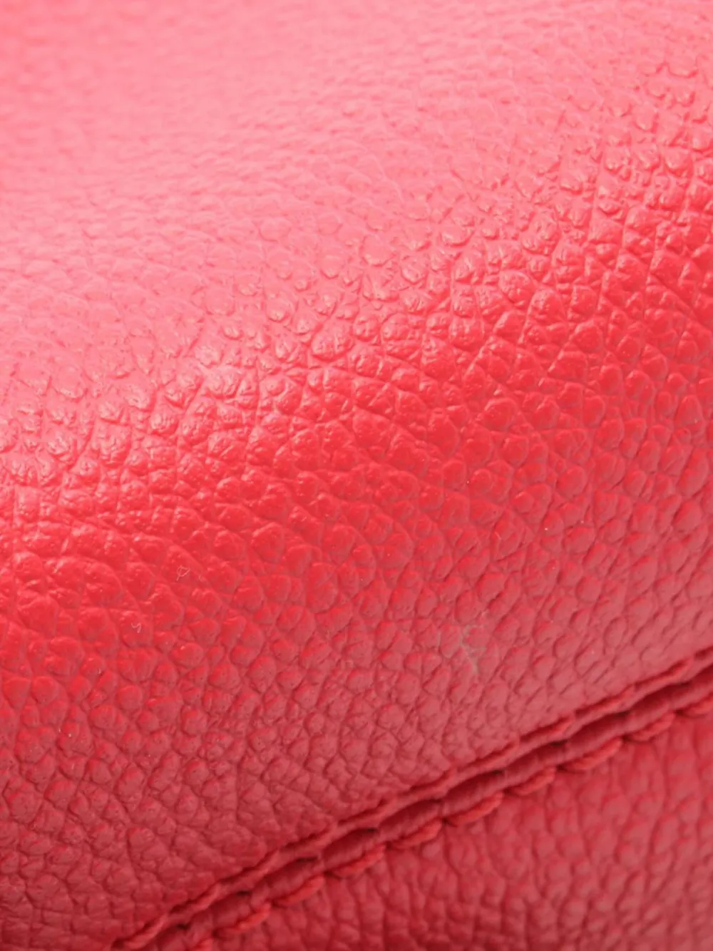 Pre-owned Louis Vuitton 2016 Monogram Empreinte Saint Germain Bb Crossbody Bag In Red