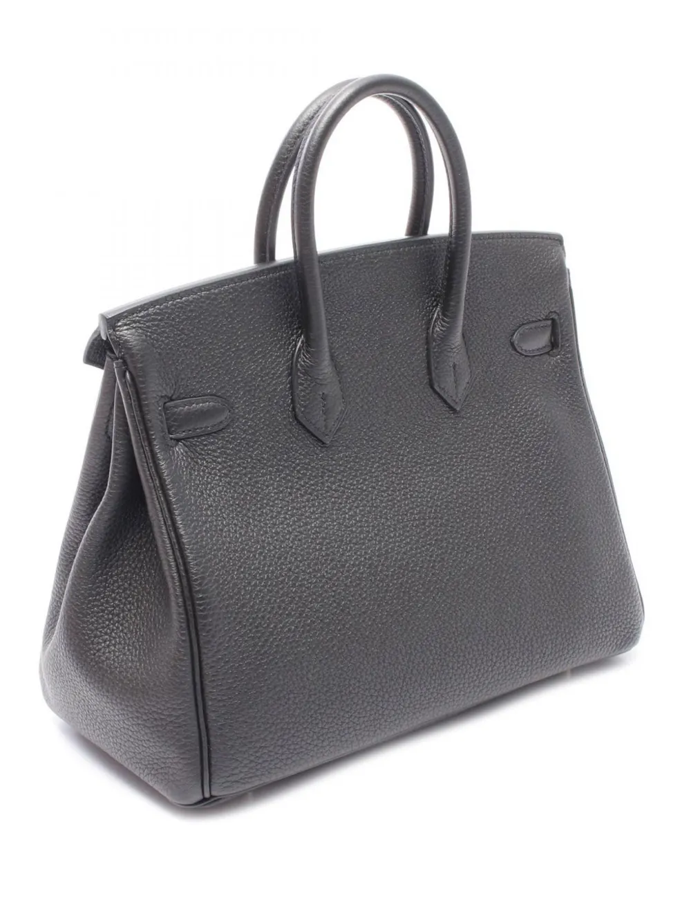 Pre-owned Hermes 2017 Togo Birkin Retourne 25 Handbag In Black