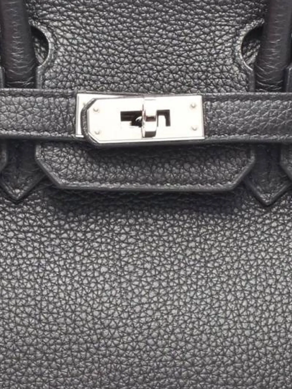 Pre-owned Hermes 2017 Togo Birkin Retourne 25 Handbag In Black