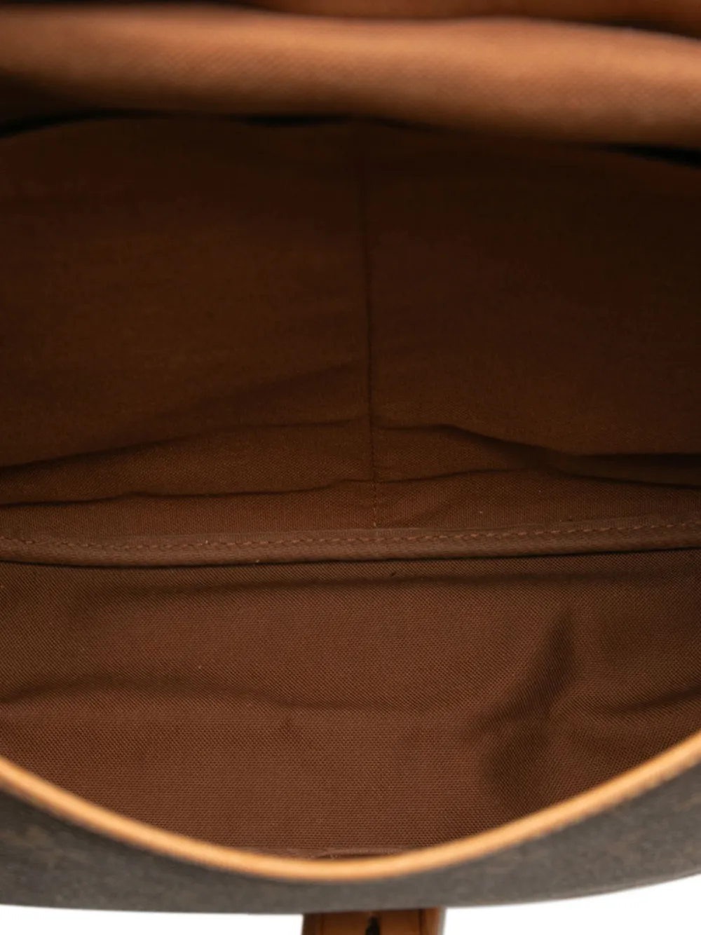 Pre-owned Louis Vuitton 2001 Monogram Saumur 35 Crossbody Bag In Brown