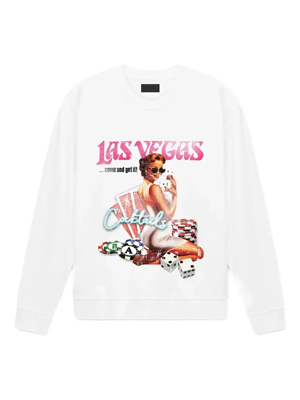 Rta Las Vegas Cocktails Sweatshirt In White