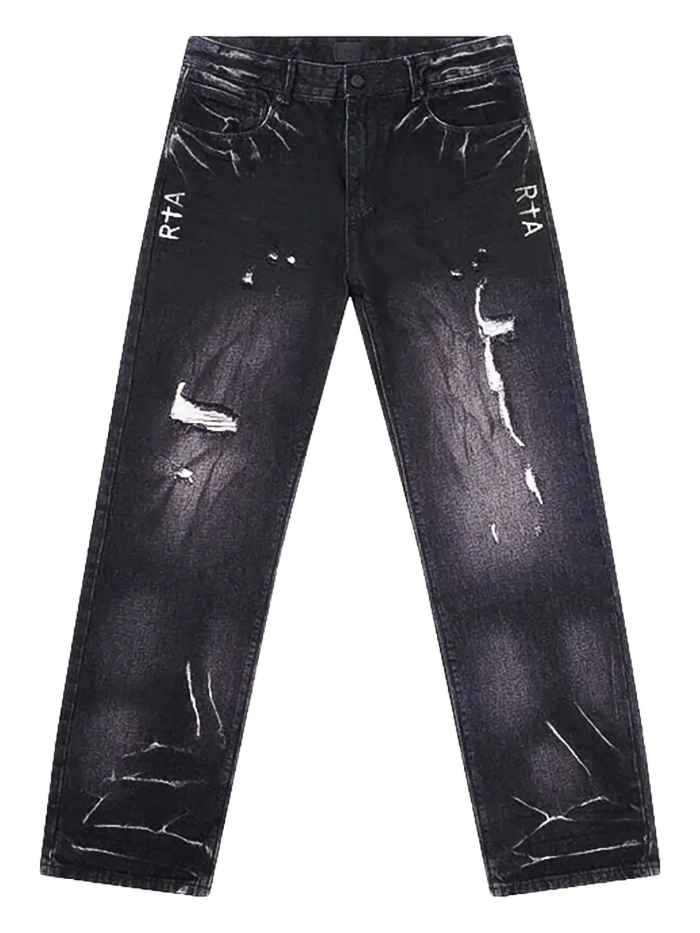 Rta Jonas Distressed Jeans In Black