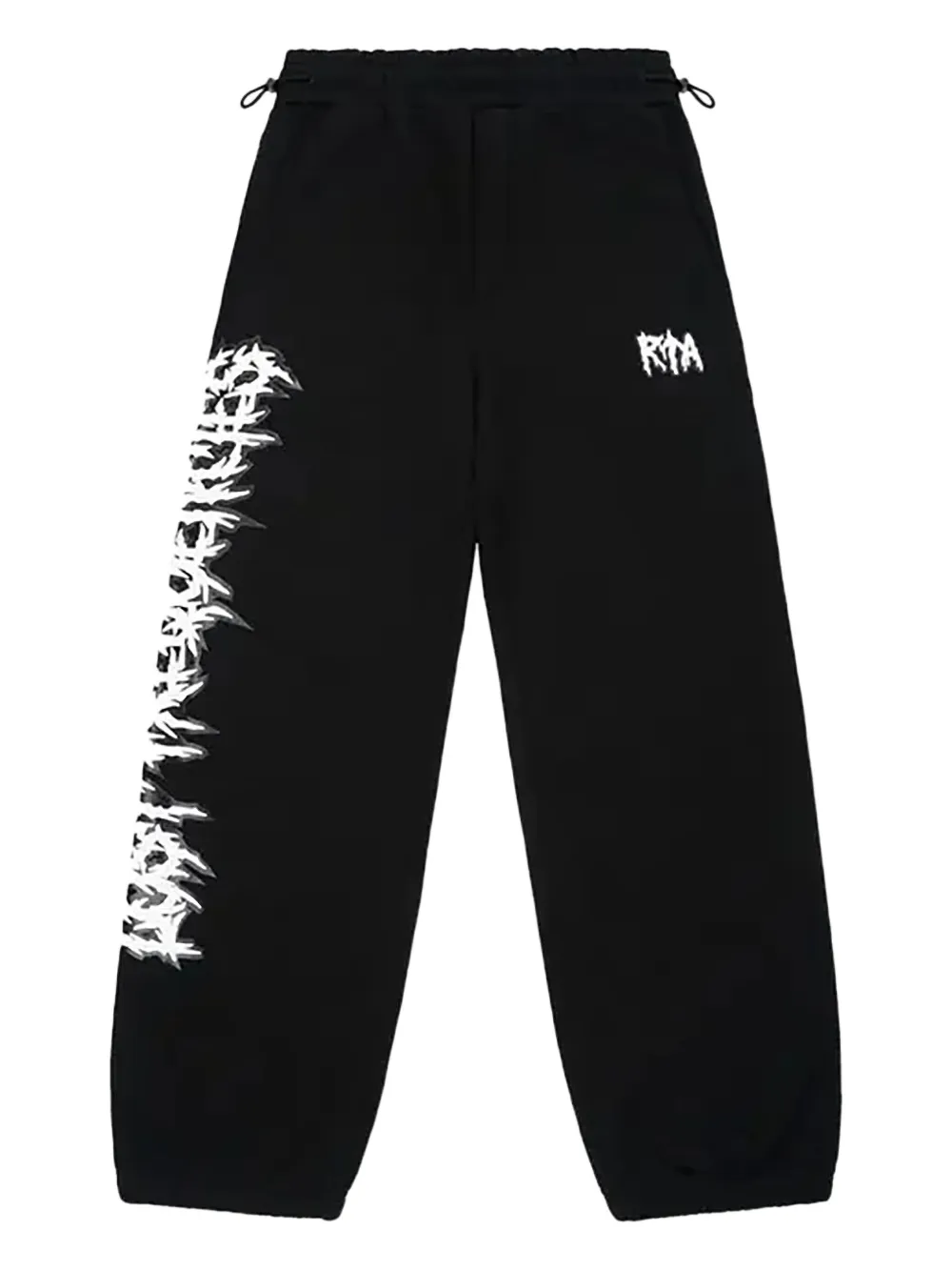 Rta Rafa Graphic-print Track Pants In Black