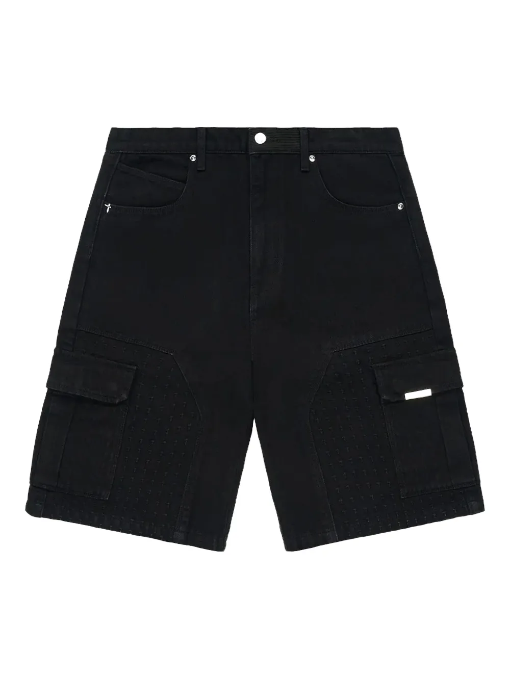 Rta Joseph Cargo-pocket Shorts In Black