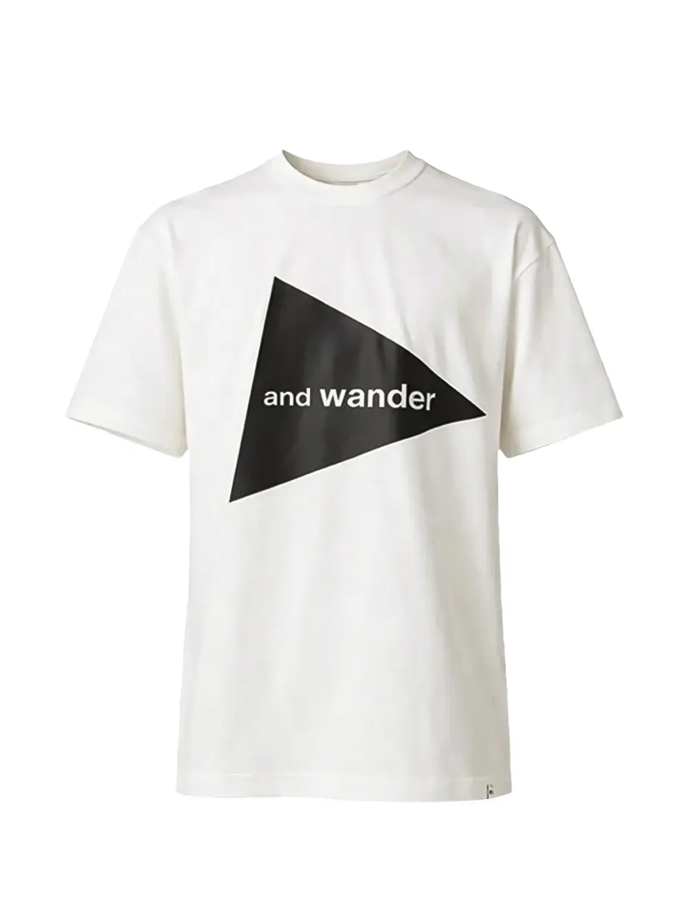 And Wander T-shirt met logoprint Wit