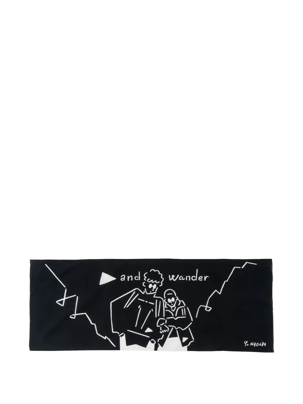 and Wander x Yu Nagaba Tenugui towel - Nero