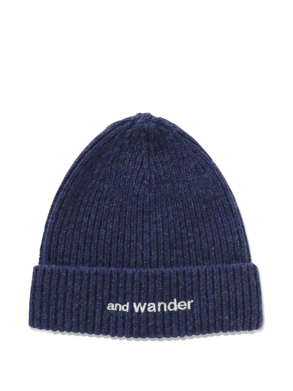 and Wander Shetland wool beanie hat - Blu