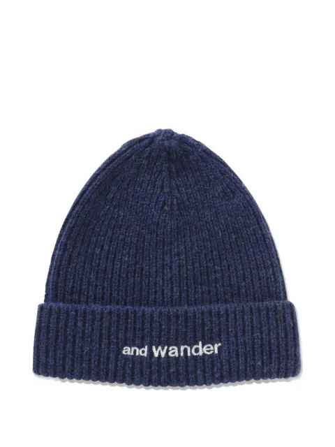 and Wander Shetland wool beanie hat