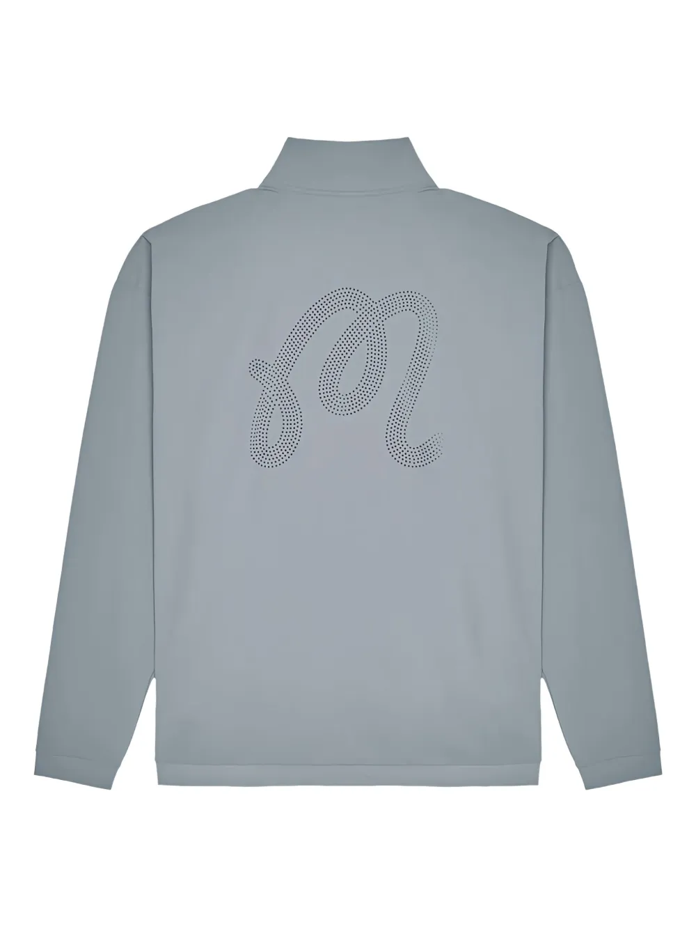 Malbon Golf Half-zip Shell Sweatshirt In Gray