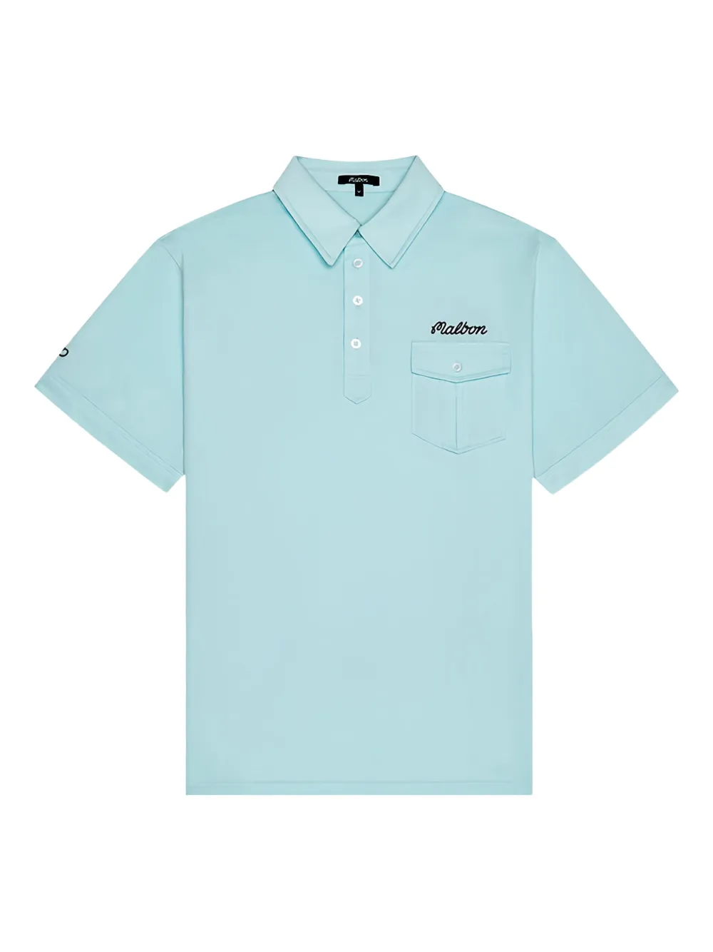 Malbon Golf x Jesper Parnevik cotton polo shirt | Blue | Image 1