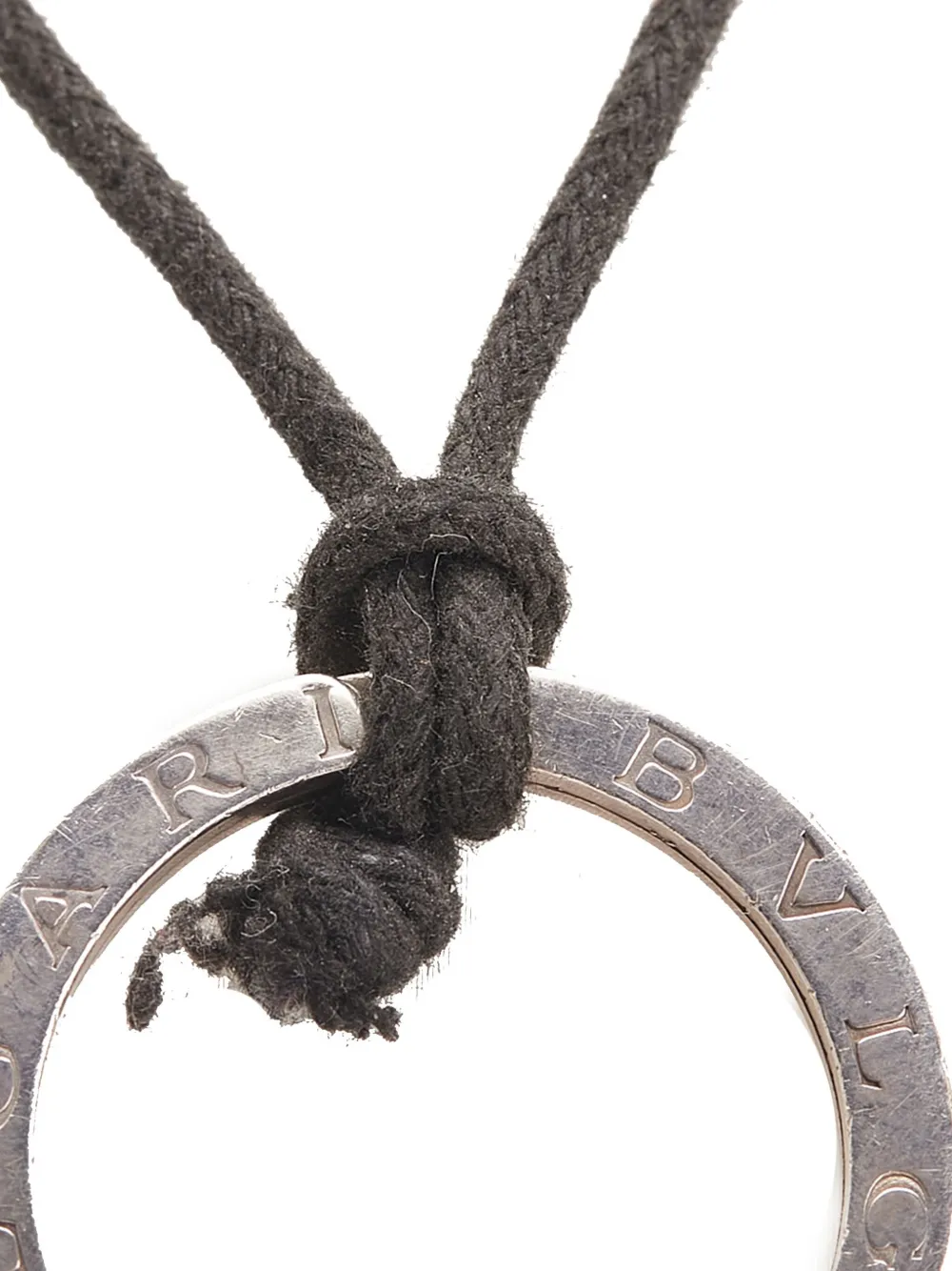 Bvlgari Pre-Owned 2009-2020 Silver Plated Save the Children Pendant Cord Necklace costume necklace | Women | Image 2