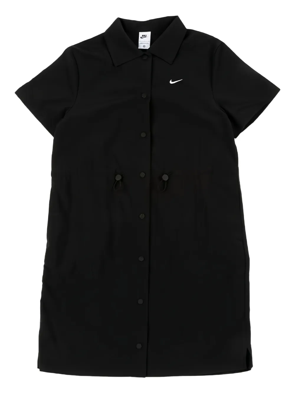 Nike Short-sleeve Mini Dress In Black