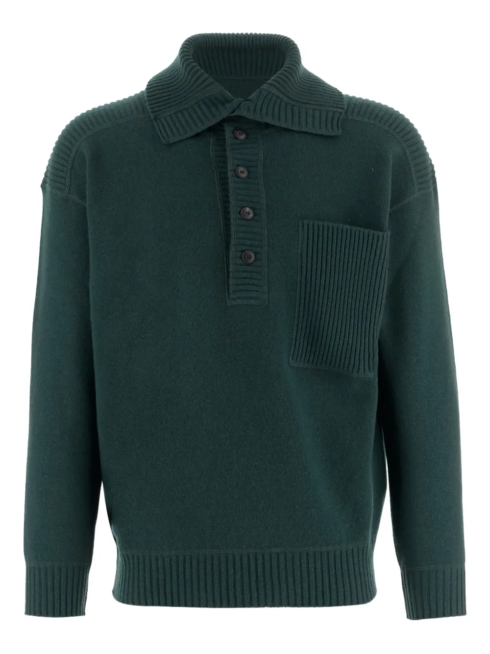 Giorgio Armani ボタン ポロシャツ - グリーン Giorgio Armani ボタン ポロシャツ - グリーン